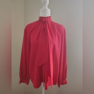 Elegant Red Women's Blouse